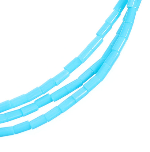 Multicolor Authentic Sterling Silver 3-Strand Bead Necklace RX114236